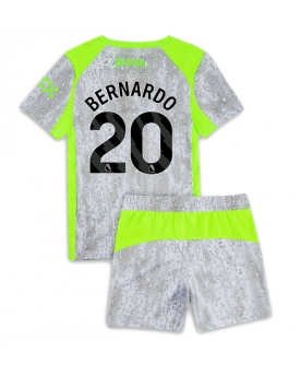 Billige Fotballdrakt Manchester City Bernardo Silva #20 Replika Tredjedraktsett Barn 2025-26 Kortermet (med bukser)